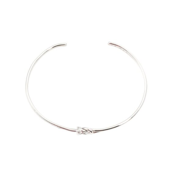 SEED & SAGE Silver Made In Mexico Sterling Silver Double Knot Cuff Bracelet